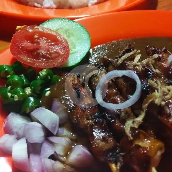 Sate Ayam Campur Lemak + Nasi | Sate Madura Cak Han, Batam