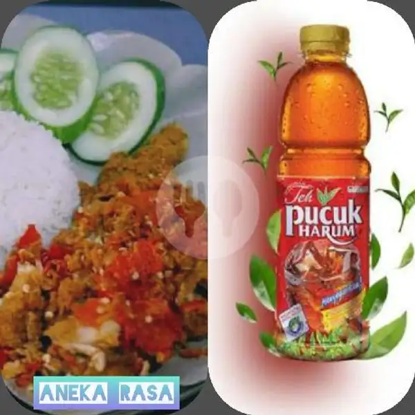1 Paket Ayam Geprek Pangrango + Teh Pucuk | ANEKA RASA JAYA, Ayam Gepuk, Bebek & Multy Menu Khas Manado, Abepura