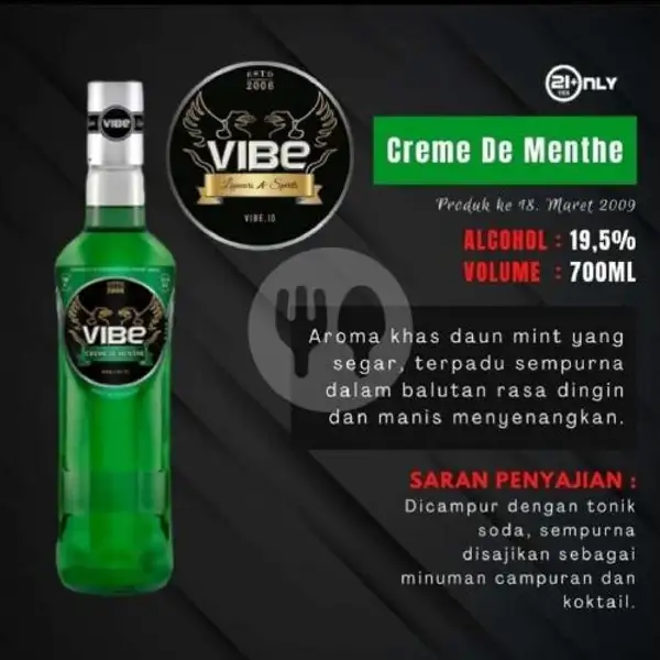 VIBE Creme De Menthe 700ml | Buka Botol Green Lake