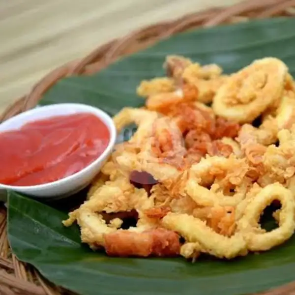 Sotong Goreng Tepung + Nasi | Ayam Geprek Red Devil, Playground Pelita