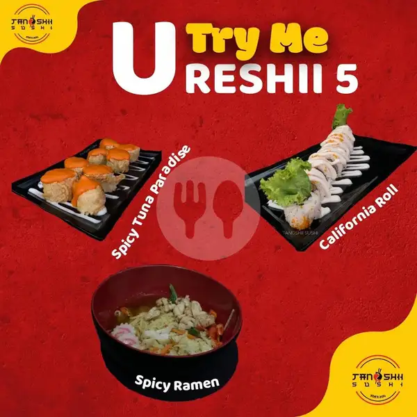 Ureshii 5 | Tanoshii Sushi, Genteng