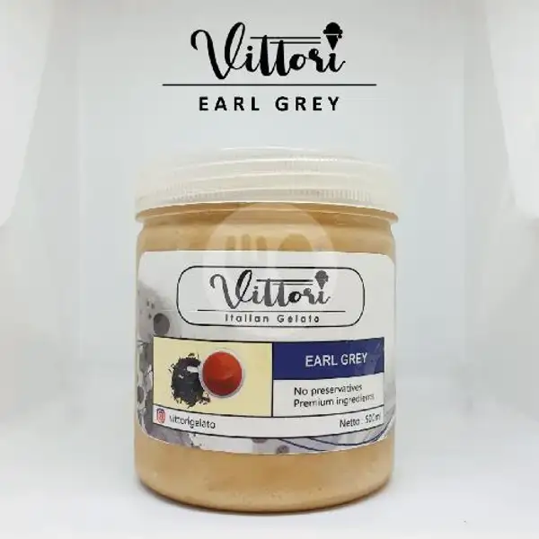 Ice Cream Es Krim Gelato Vittori - Earl Grey | Vittori Gelato