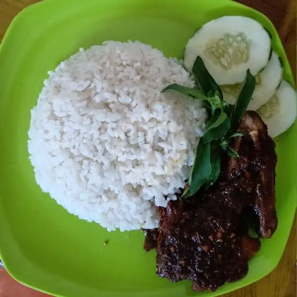 Bebek + Nasi | Warung Jawa Bebek Galak Sambal Hitam, Antasura