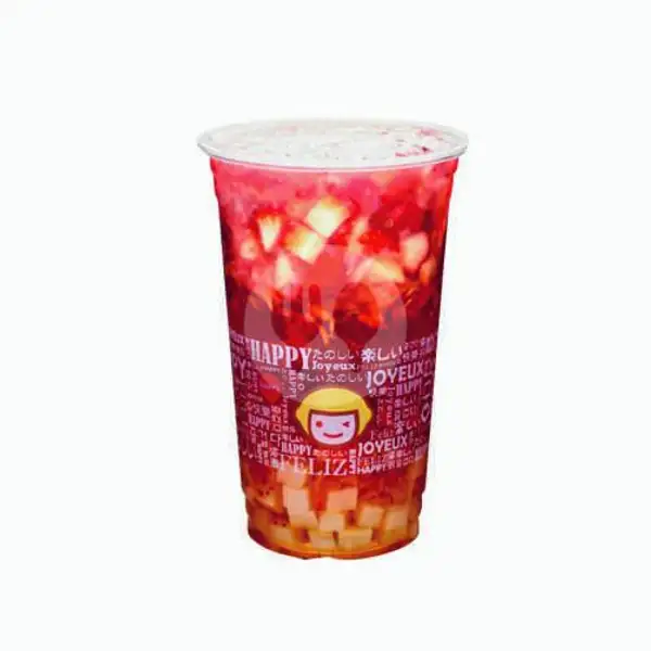 [L] - Strawberry Green Tea Lychee Jelly | Happy Lemon, Tunjungan Plaza 3