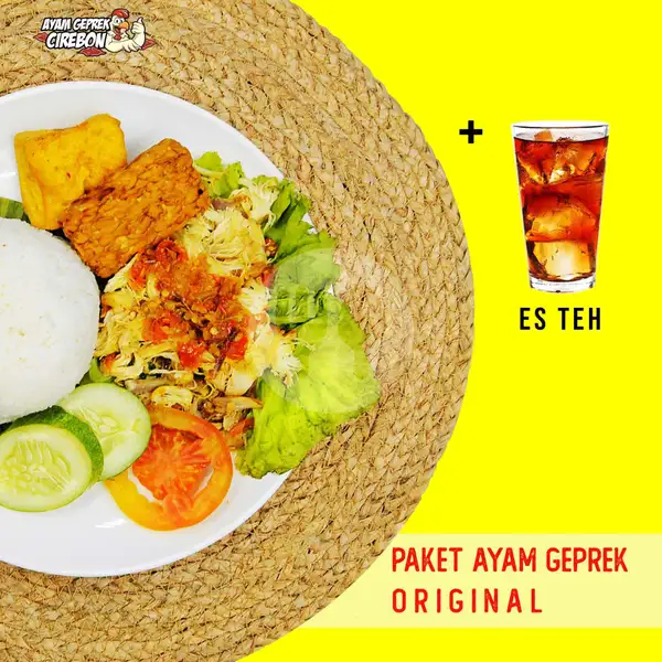 Paket Ayam Geprek Ori | Empal Gentong Mang Darma Pusat Cirebon, P.Diponegoro