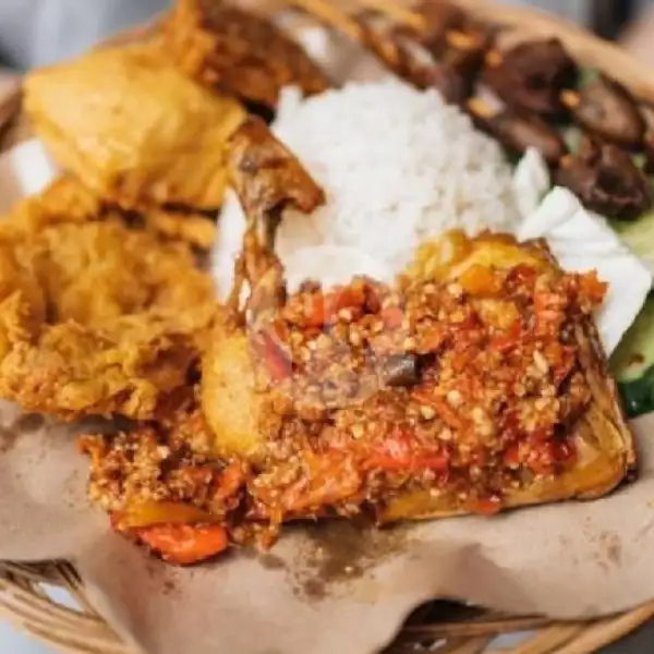 Ayam Gapuk Sambal Uleg + Nasi | BAKSO MALANG CAMPUR