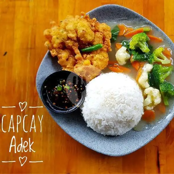 Nasi Cap Cay | Cafe Adek Vegetarian, Komplek Griya Mas