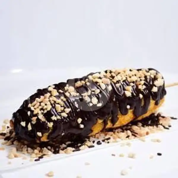 Corndog Pisang Mozarella Coklat Kacang | Hotdog Mozarela Kita, Tampan