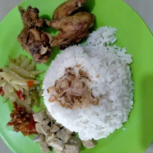 Nasi Campur Ayam Goreng | Warung Sudarmo, Nongsa