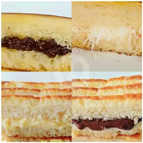 Choco Cranchy, Keju, Vanilla, Coklat. | Roti Bakar Dewata, Gunung Salak