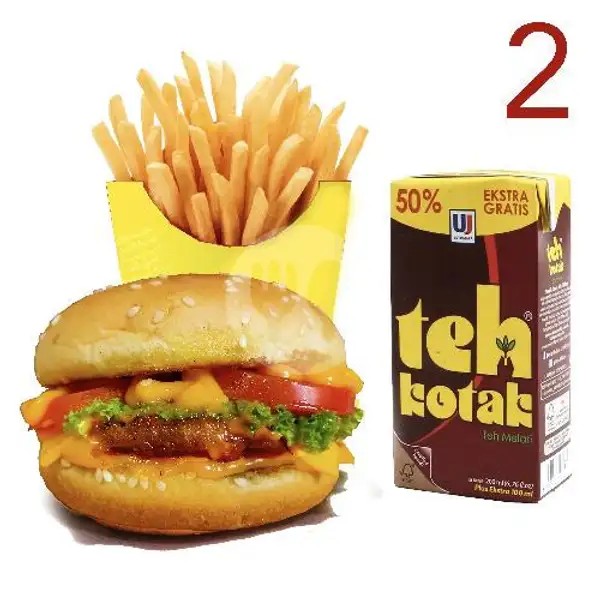 Paket Kenyang 2 | Only Burger, Taman Kopo