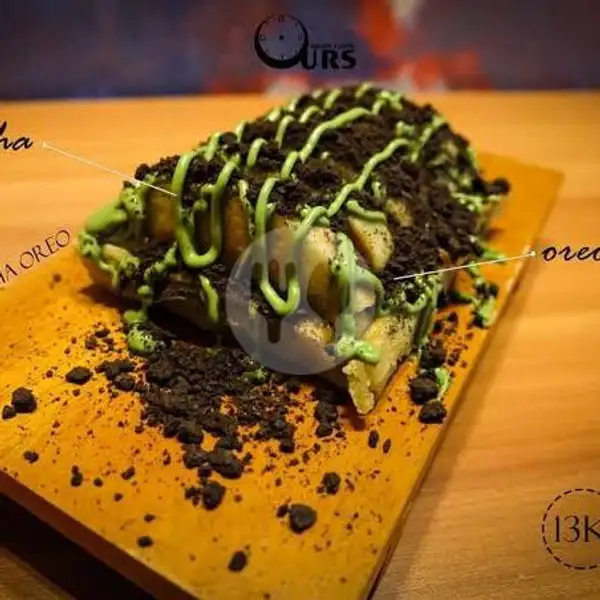 Kue Pancong Oreo Green tea 1loyang | Warkop 09, Guru Mughni