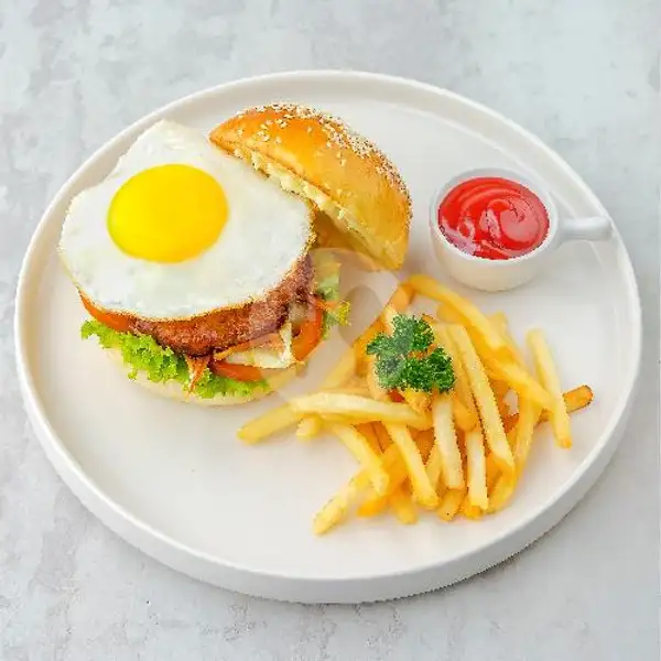 Chicken Teriyaki Burger | Kakiang Bakery, Denpasar