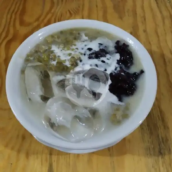 Bubur Kacang Hijau Ketan Hitam+Santan+Susu+Es | BURJO HAJI MALI-GARUDA