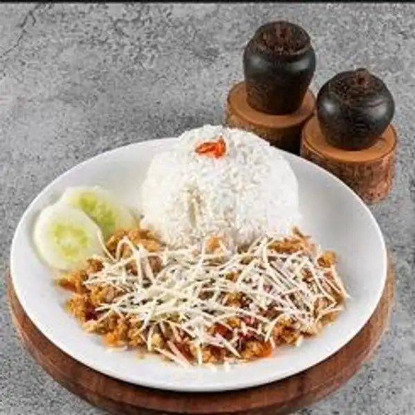 Nasi Ayam Geprek + Keju | Ayam Geprek Madu Dan Roti Jhon, Gayungan