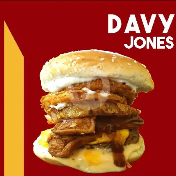 Beef Burger Davy Jones | Captain Burger, Genteng Biru