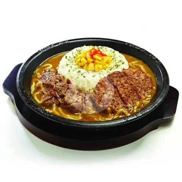 Beef & Hamburg Cheese Curry Rice | Pepper Lunch, Grand Batam Mall