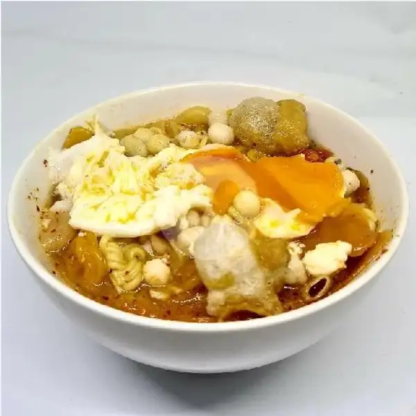 Seblak Telur Omega | Nyi'cheap Nasi Tutug Ayam Goreng, Duren Sawit