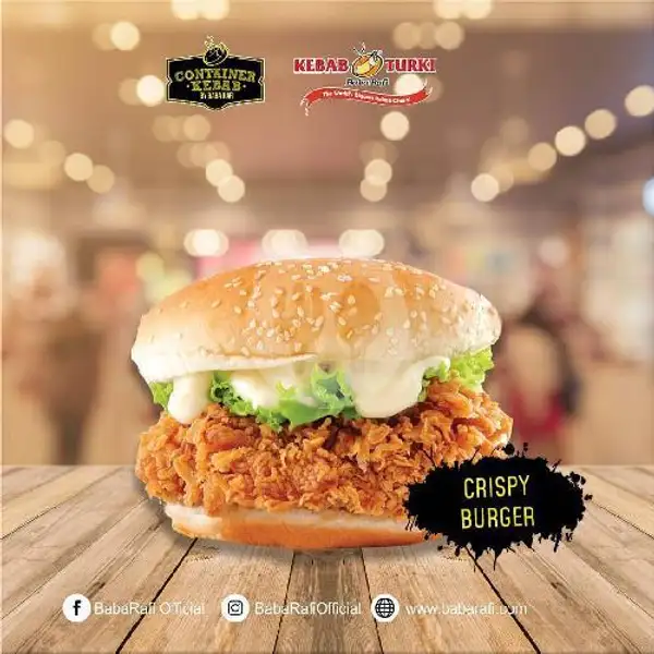Crispy Burger | Kebab Turki Babarafi Limbangan, Bendungan